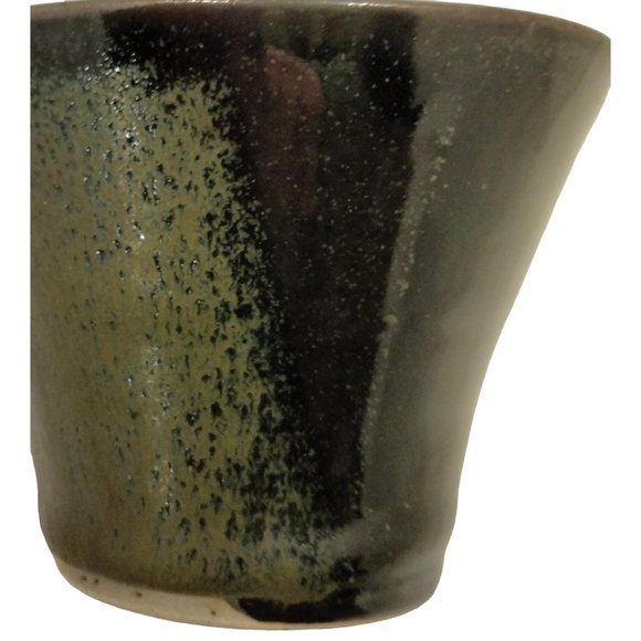 Earthenware Studio Art Rustic Pottery Bowl Brown Earth Tones Vase Planter USA - Picture 8 of 9